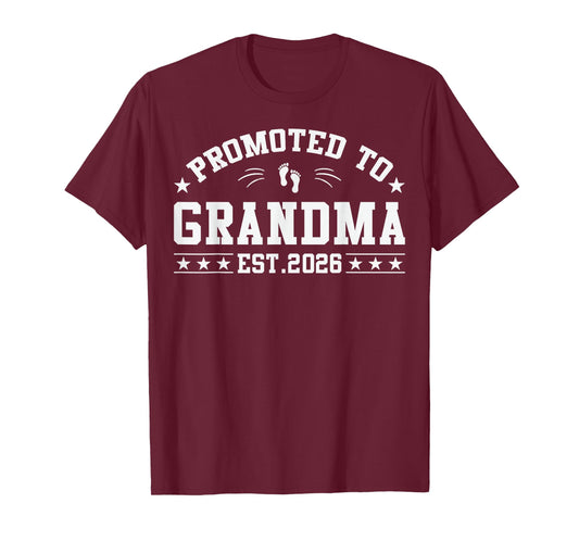 Promoted to Grandma Est. 2026 Grandparents 2026 New Grandma T-Shirt