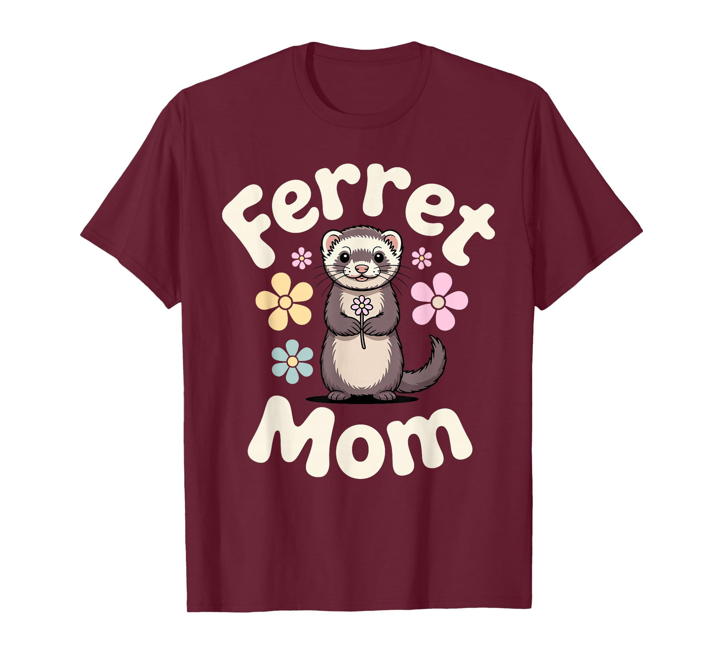 Cute Ferret Design for Women Girls Kids Ferret Lover Ferret T-Shirt