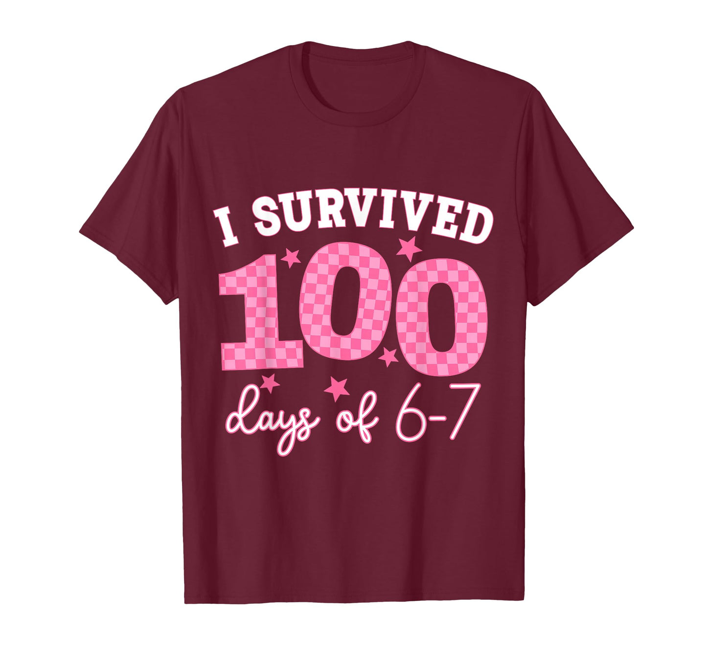 I Survived 100 Days of 6-7 Meme 67 Six Seven Teacher Kids T-Shirt