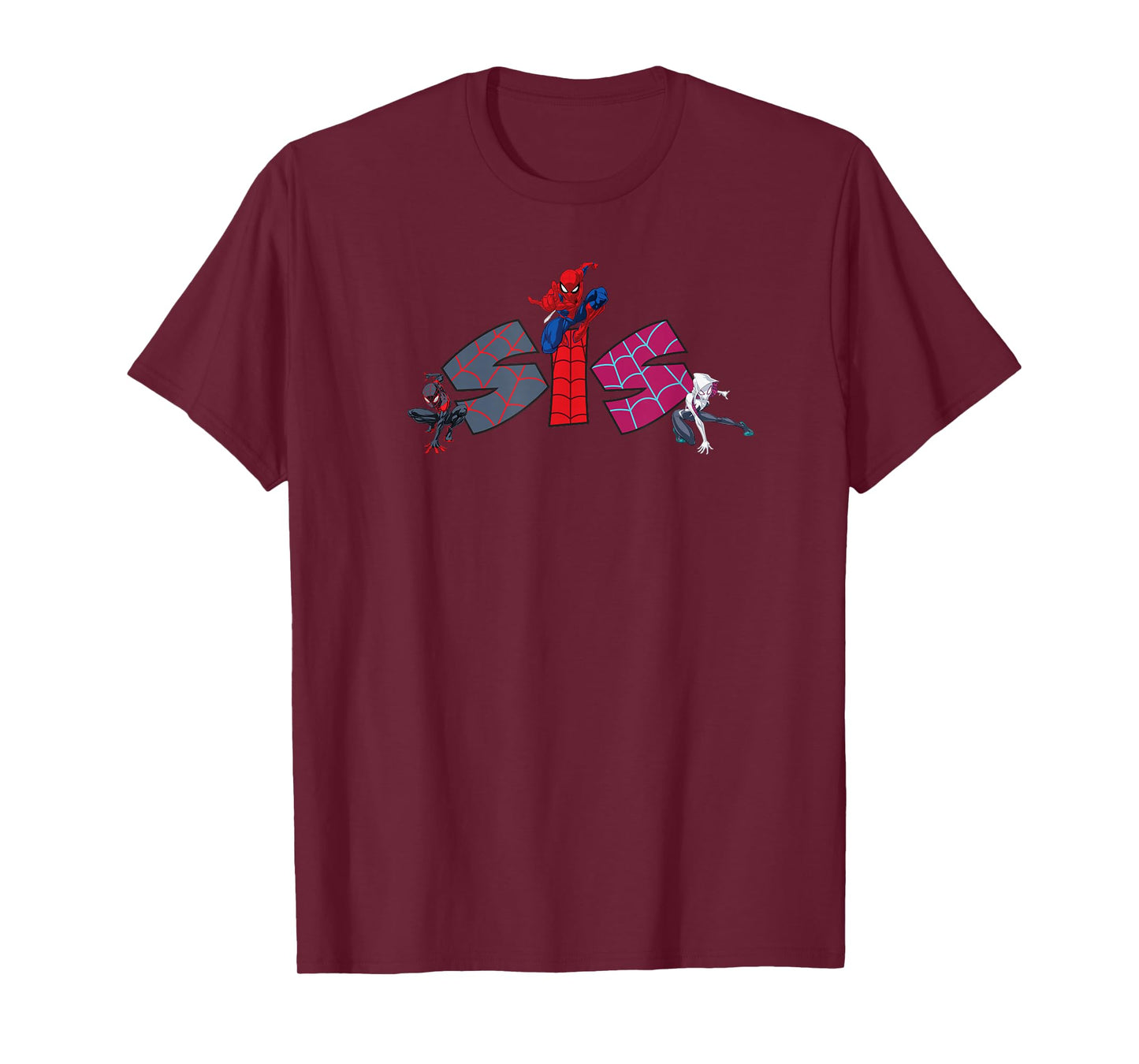 Marvel Spider-Man Trio Sis Sister Family Trip Matching T-Shirt