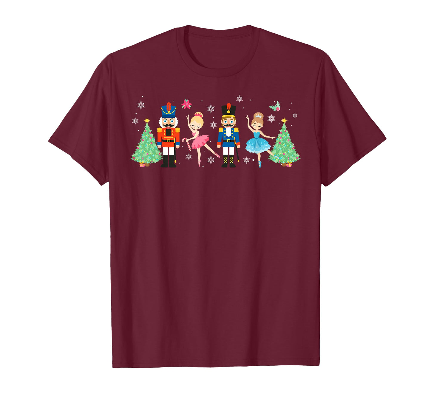 Nutcracker Squad Ballet Dance Merry Christmas Women Kid Girl T-Shirt
