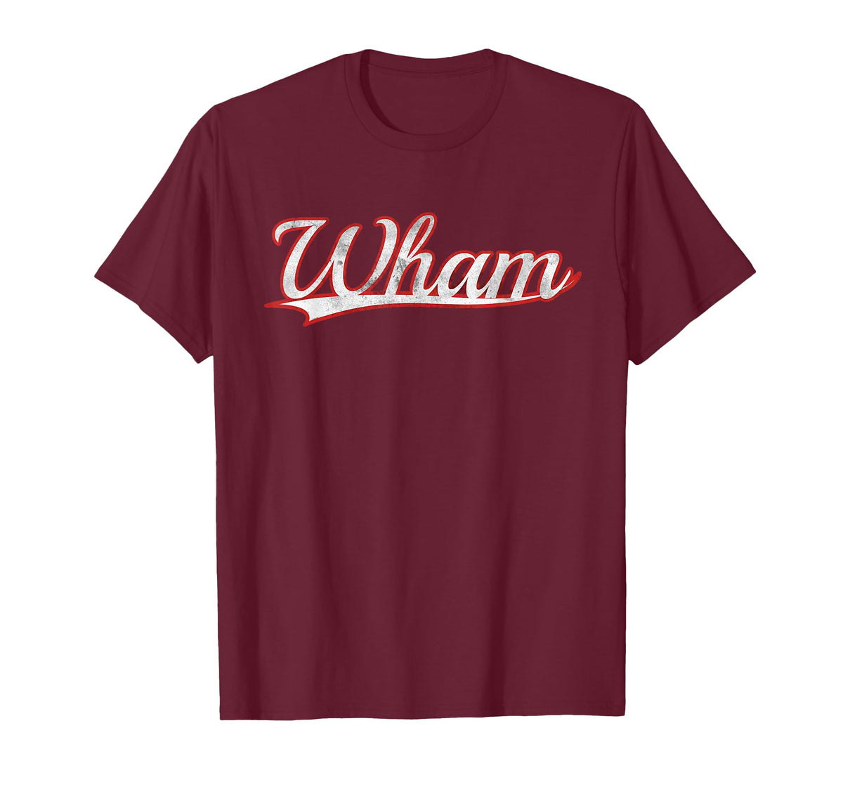 Wham Vintage Varsity Distressed T-Shirt