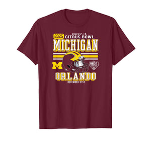 Michigan Wolverines Citrus Bowl 2025 Officially Licensed T-Shirt
