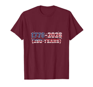 USA 1776-2026 Patriotic Flag Two Hundred Fifty Years T-Shirt