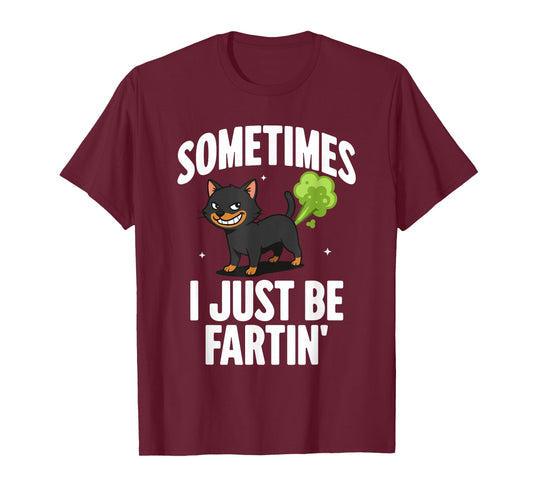 Funny Cat Sometimes I Just Be Farting T-Shirt