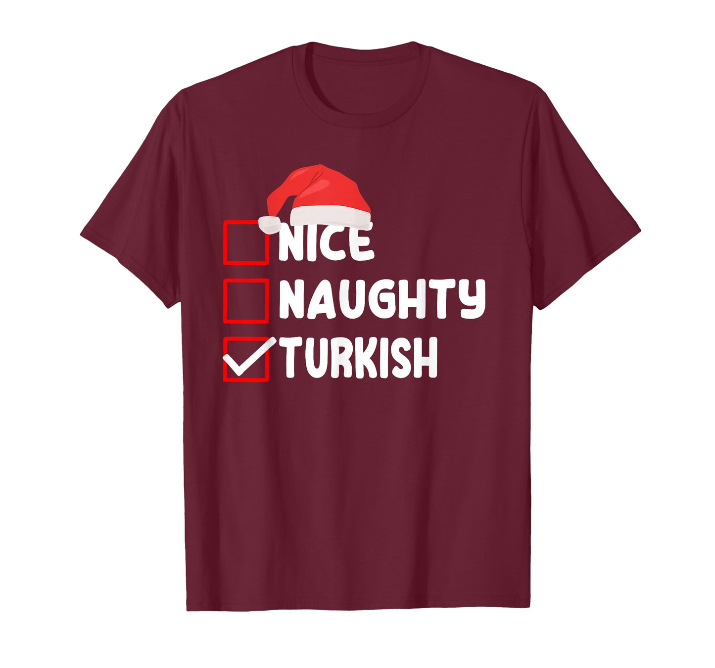 Funny Turkish Christmas Saying Turkiye Xmas Design T-Shirt