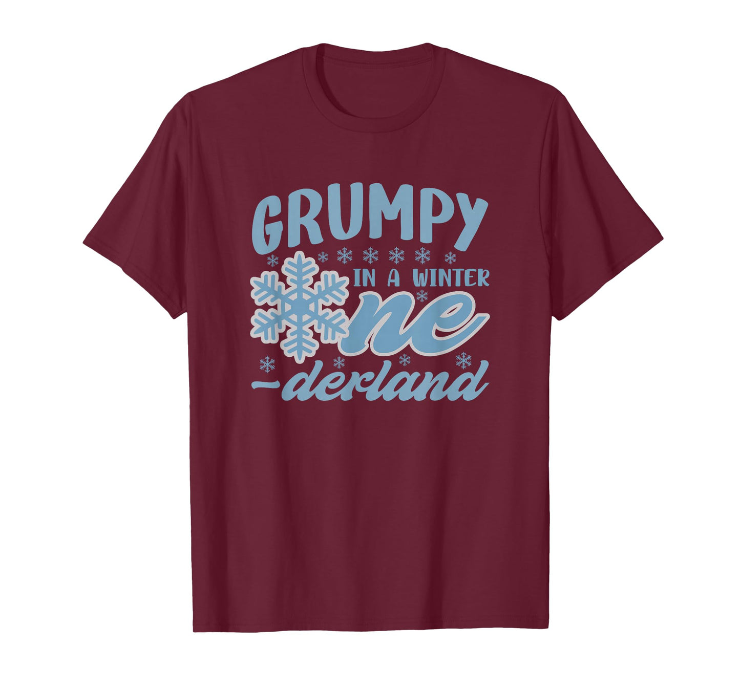 Grumpy in A Winter Onederland Bday Girl Sweet Snowflake T-Shirt