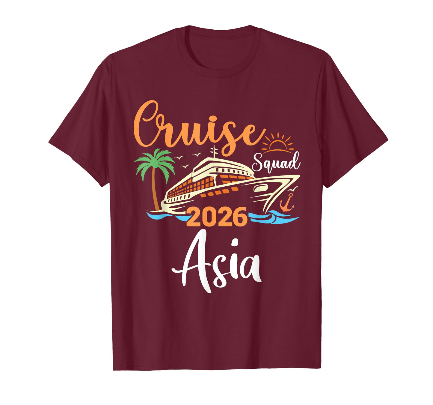 Asia Cruise Squad 2026 Family Holiday Matching T-Shirt