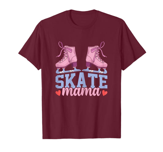 Ice Skating Mom Skate Mama Funny Winter Sports Skater T-Shirt