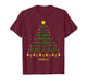 Christian Christmas Jesus Bible Names Xmas Tree Shaped T-Shirt