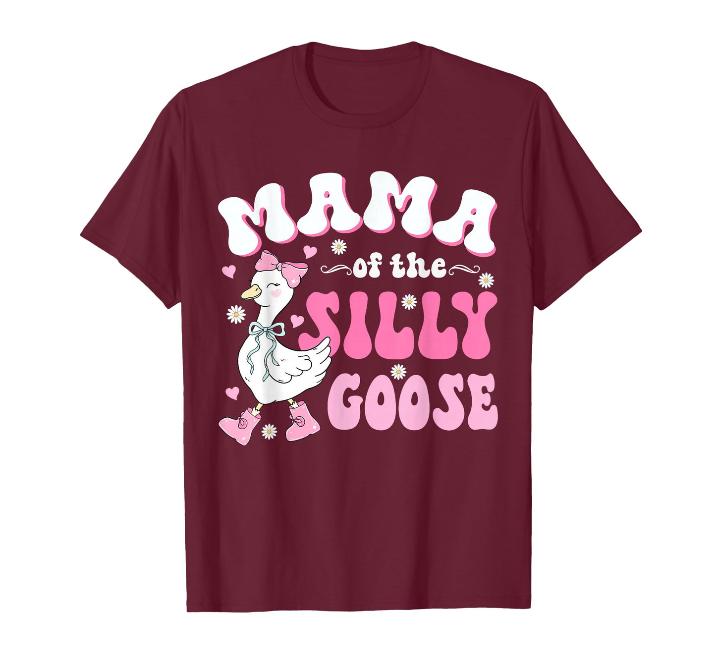 Mama of The Silly Goose First Birthday Party Family Matching T-Shirt