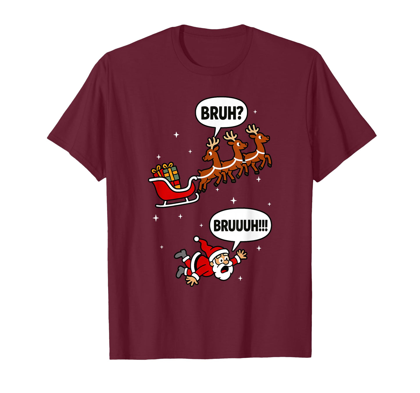 Santa Bruh Men Women Kids Funny Christmas T-Shirt