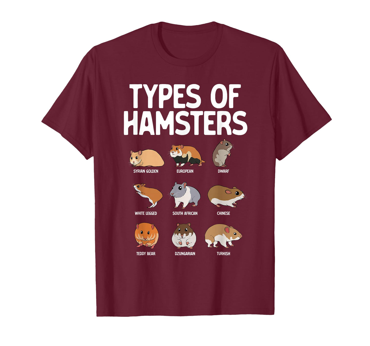 Funny Hamster Art for Men Women Boys Girls Hamster Lover T-Shirt