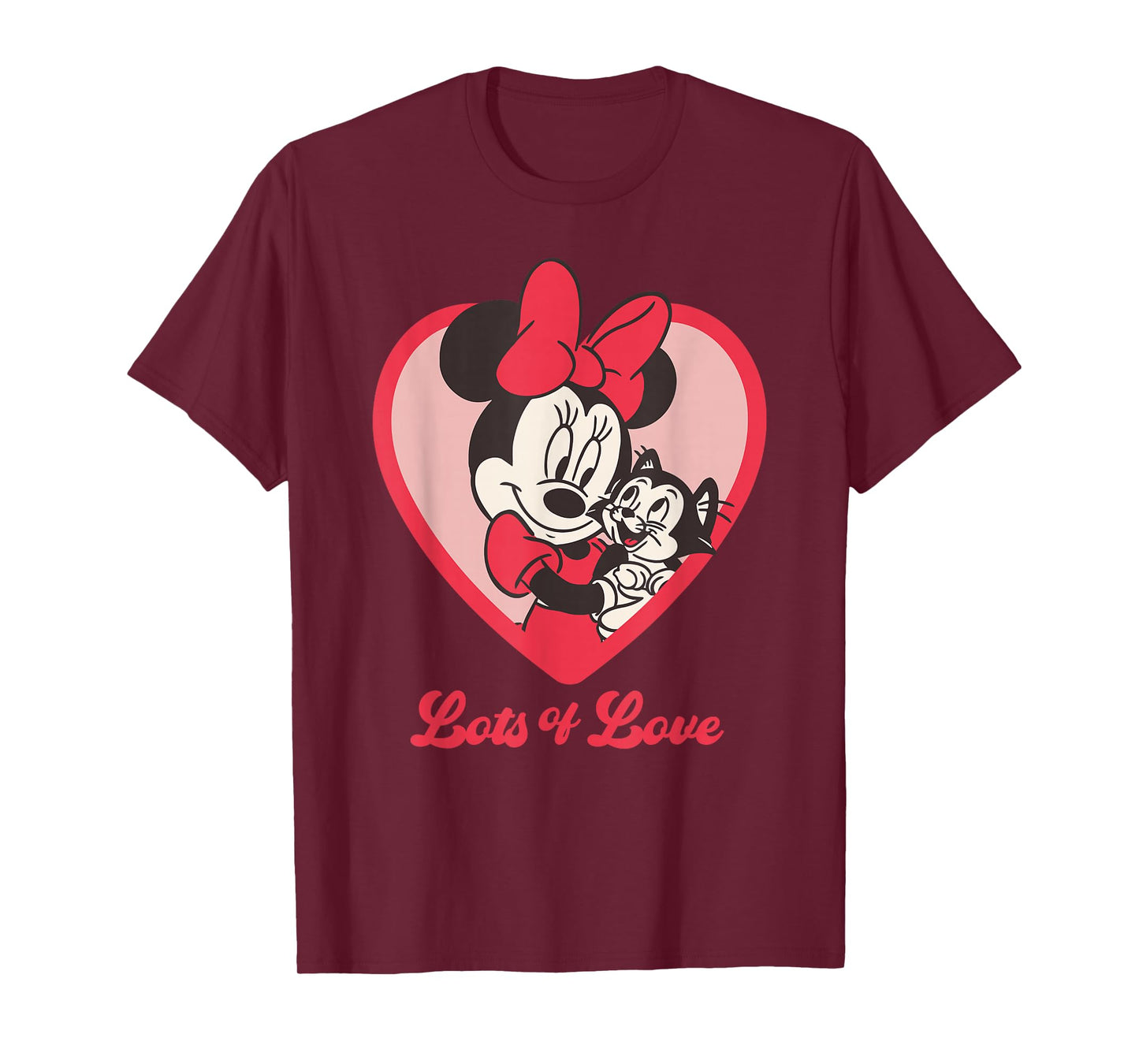 Disney Minnie Mouse Lots of Love Minnie & Figaro The Cat T-Shirt