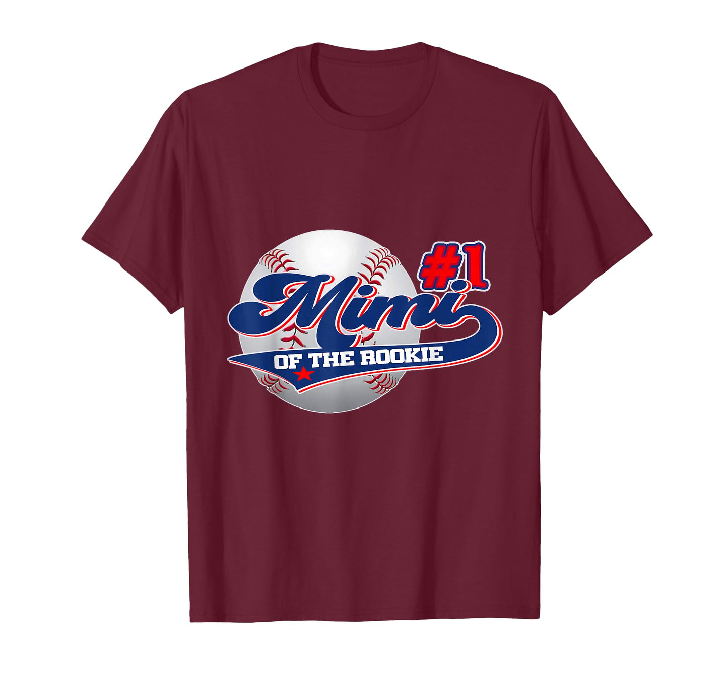Mimi Rookie of Year 1st Birthday Baseball Theme Matching T-Shirt