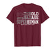 Vintage Bold Badass-Superhuman I Am Fathers Day USA Flag T-Shirt
