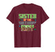 Sister of Birthday Boy Pixel Gaming Bday Party Girls Kids T-Shirt