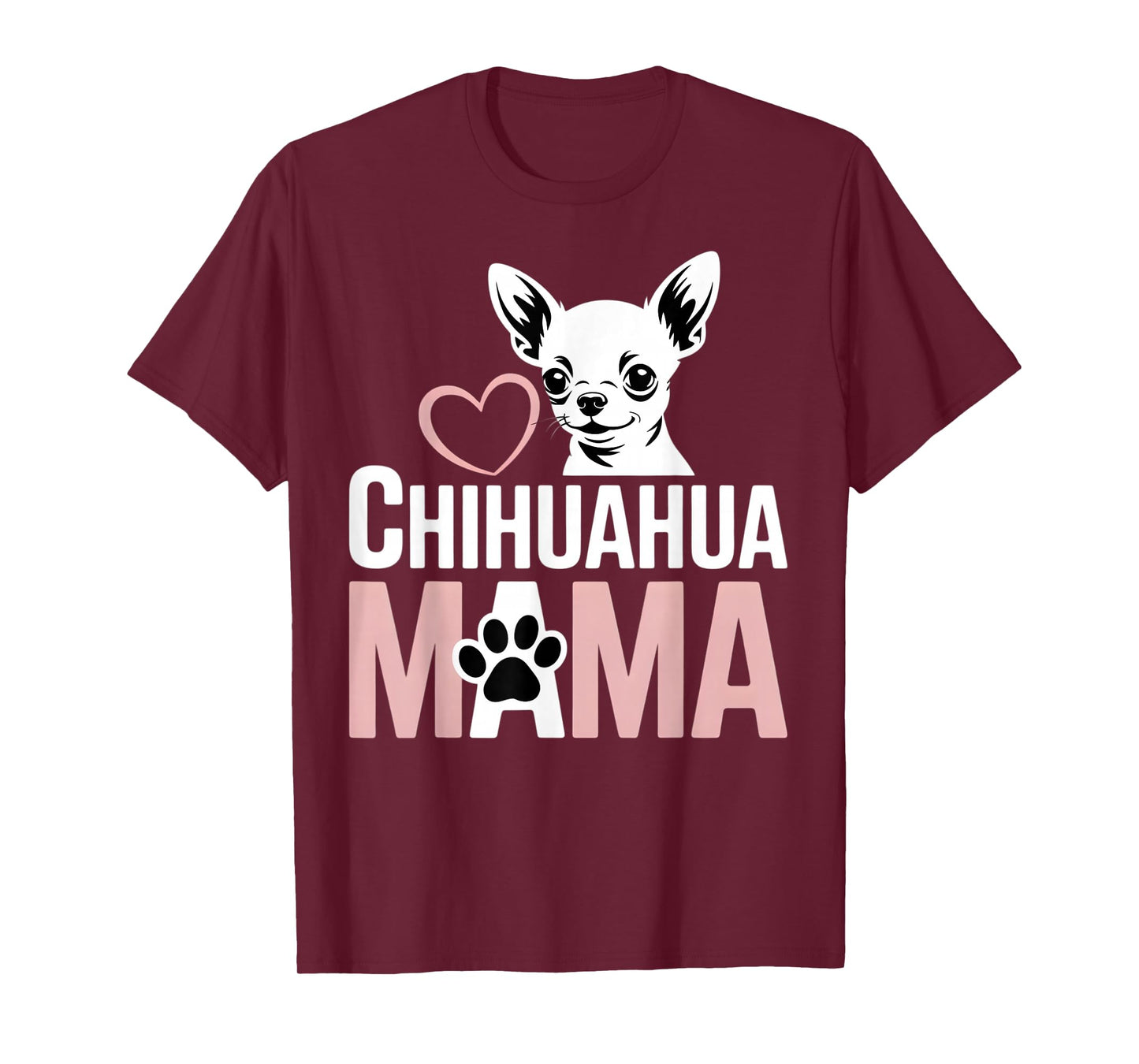Chihuahua Mom Dog Lover Paw Women T-Shirt