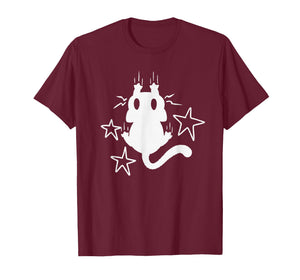 90s Y2K Clinging Naughty Tomcat Cat Leaving Scratch Marks T-Shirt