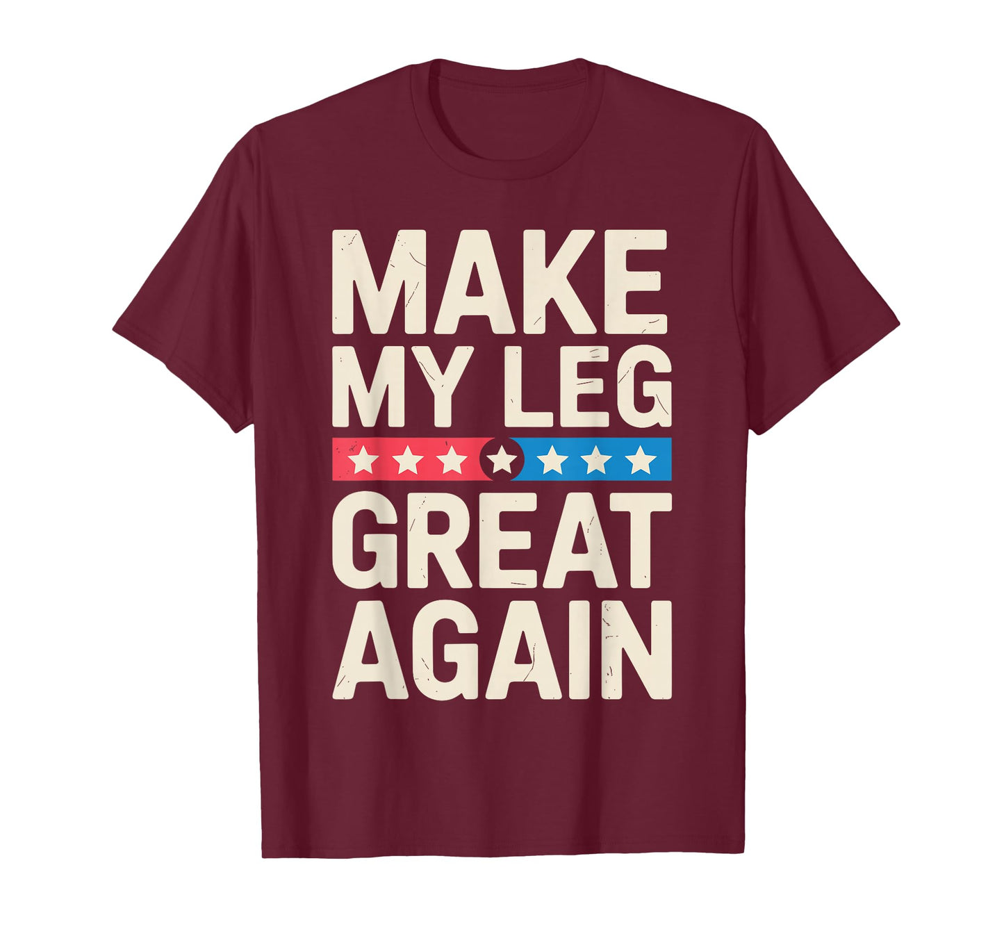 Funny Broken Leg Art for Men Women Foot Surgery Recovery T-Shirt