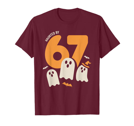 Haunted by 67 Funny Halloween Meme Design T-Shirt