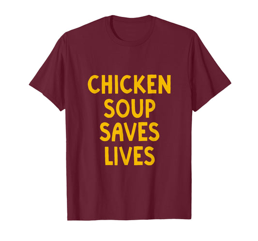 Chicken Soup Saves Lives Grandma Matzo Ball Kosher Deli T-Shirt