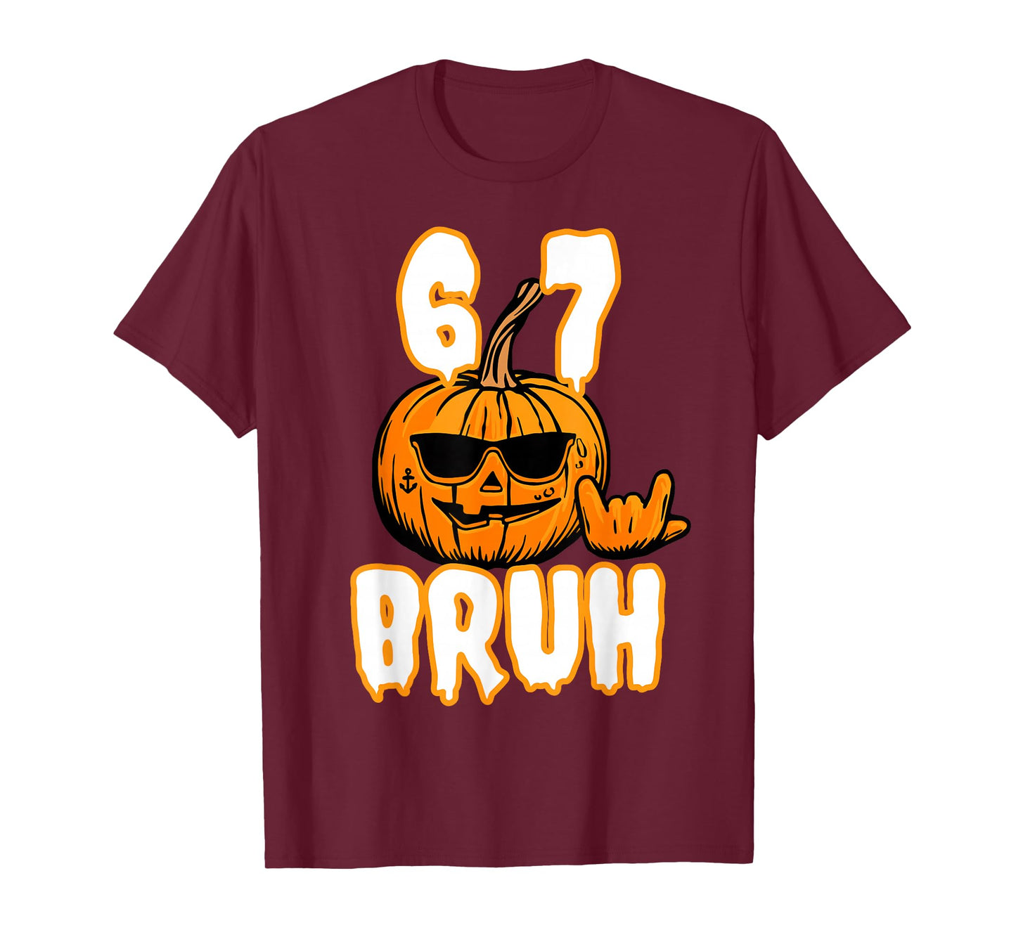 67 Halloween Meme Brain Rot Costume Kids 6-7 Six Seven Boys T-Shirt