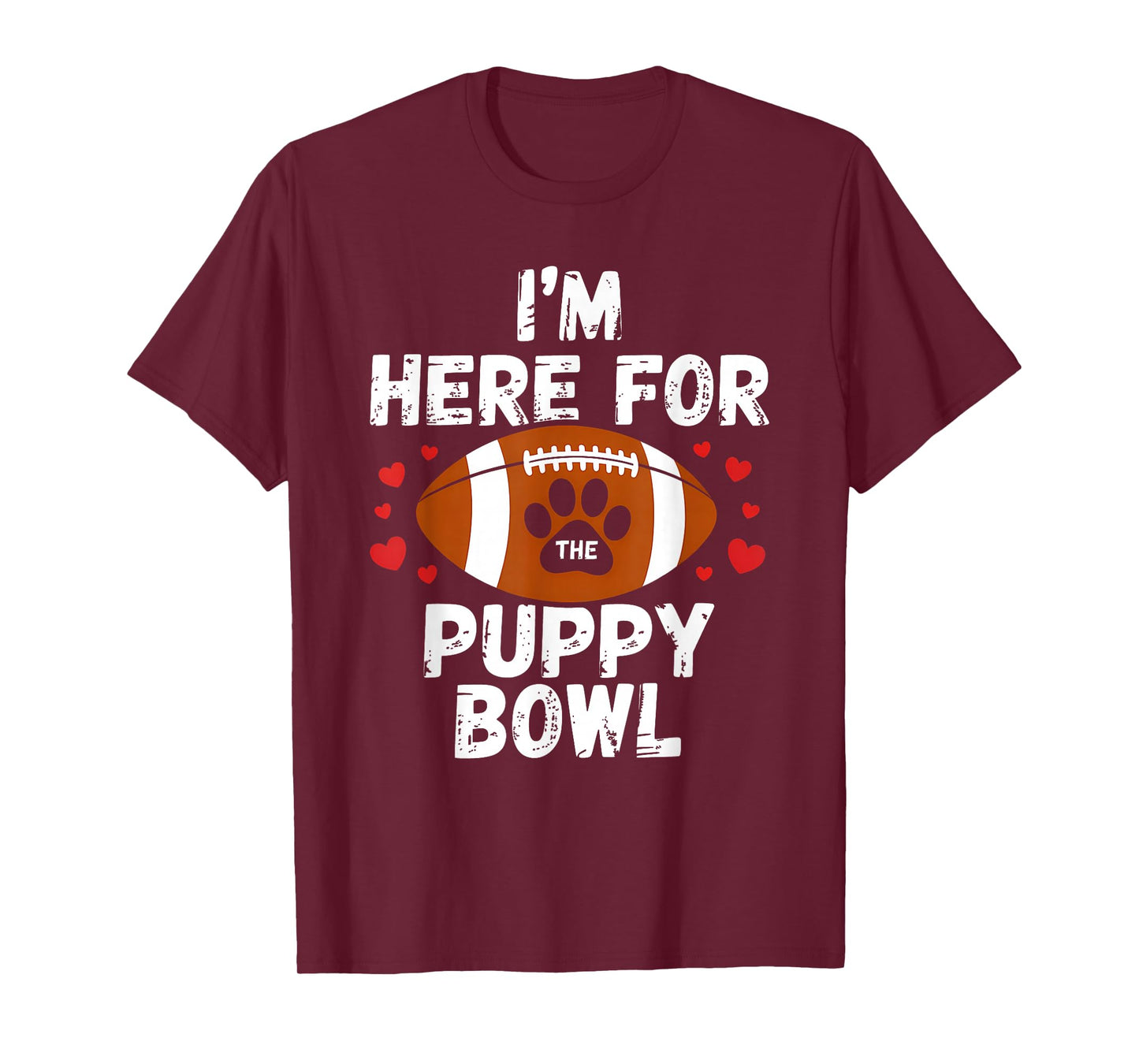 Funny Puppy Bowl Sunday Dog Fan American Football T-Shirt