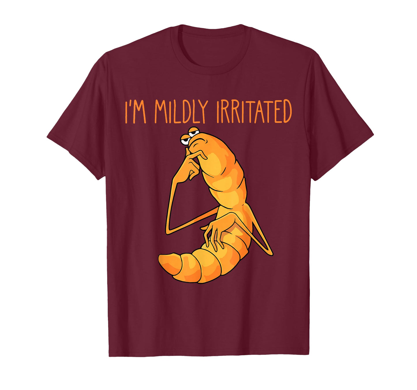 Funny Worm Meme I'm Mildly Irritated Marcus Mens Women T-Shirt