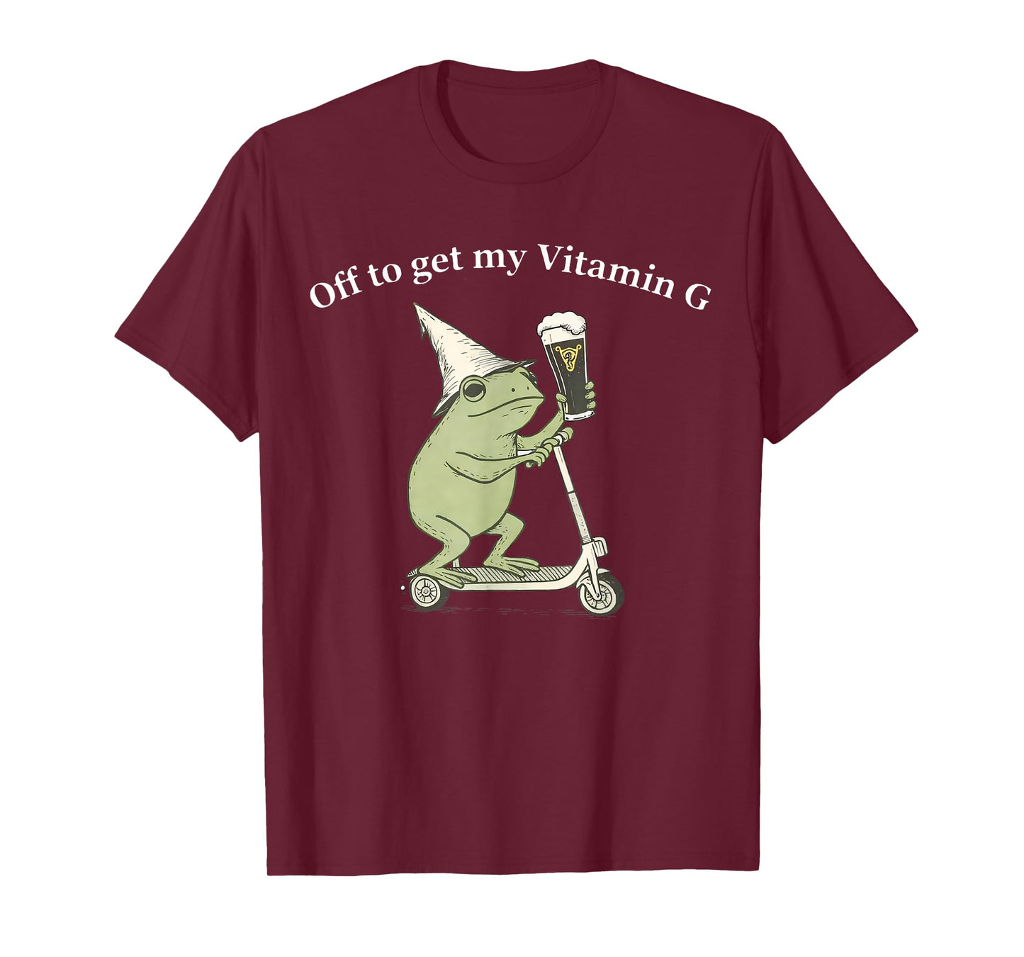 Funny St Patrick's Day Beer Frog Off to Get My Vitamin G T-Shirt