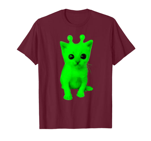 Funny Alien Cat Meme Graphic T-Shirt