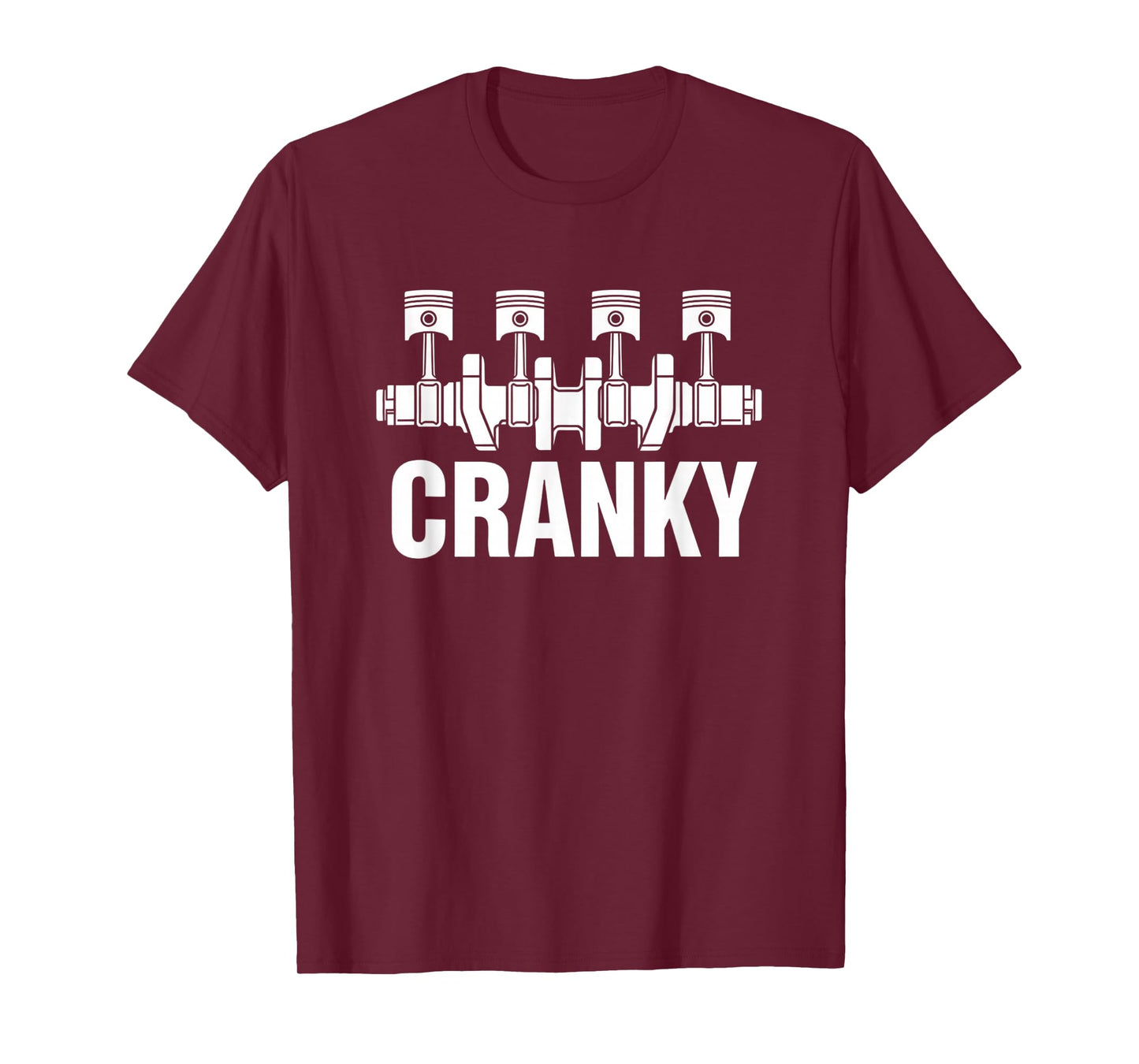 Valentine's Day Cranky Crankshaft Design for Mechanics & Car T-Shirt