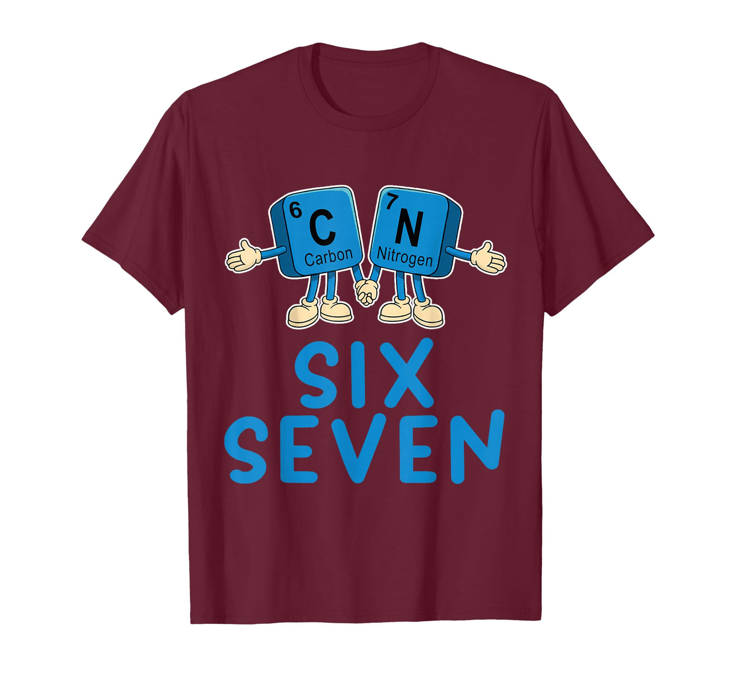 Fun 67 Meme Six Seven Funny Science Teacher Periodic Table T-Shirt