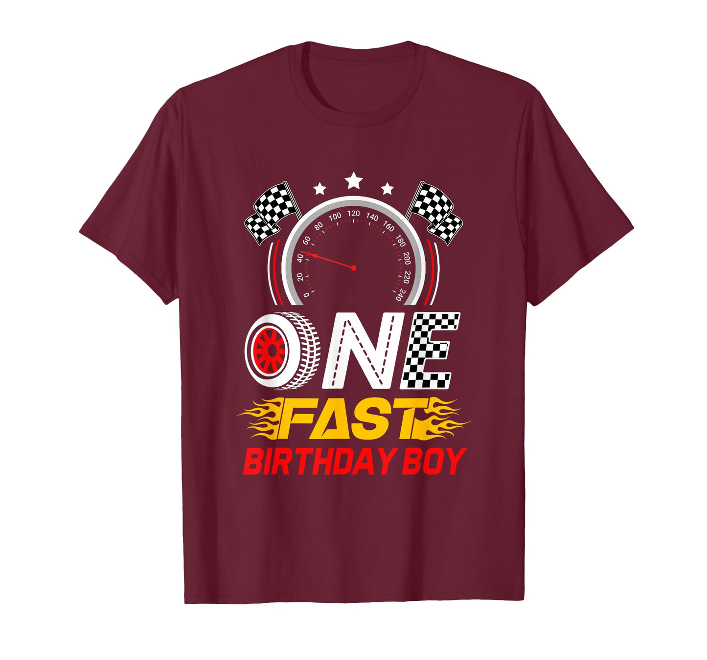 1St Birthday Racer One Fast Birthday Boy Race Car T-Shirt