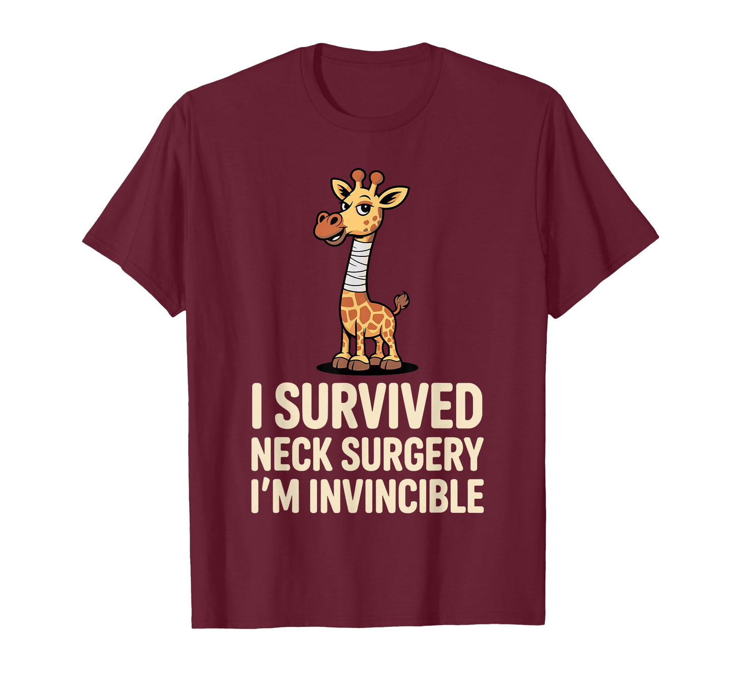 Funny Neck Surgery Art for Men Women Injury Neck Surgery T-Shirt