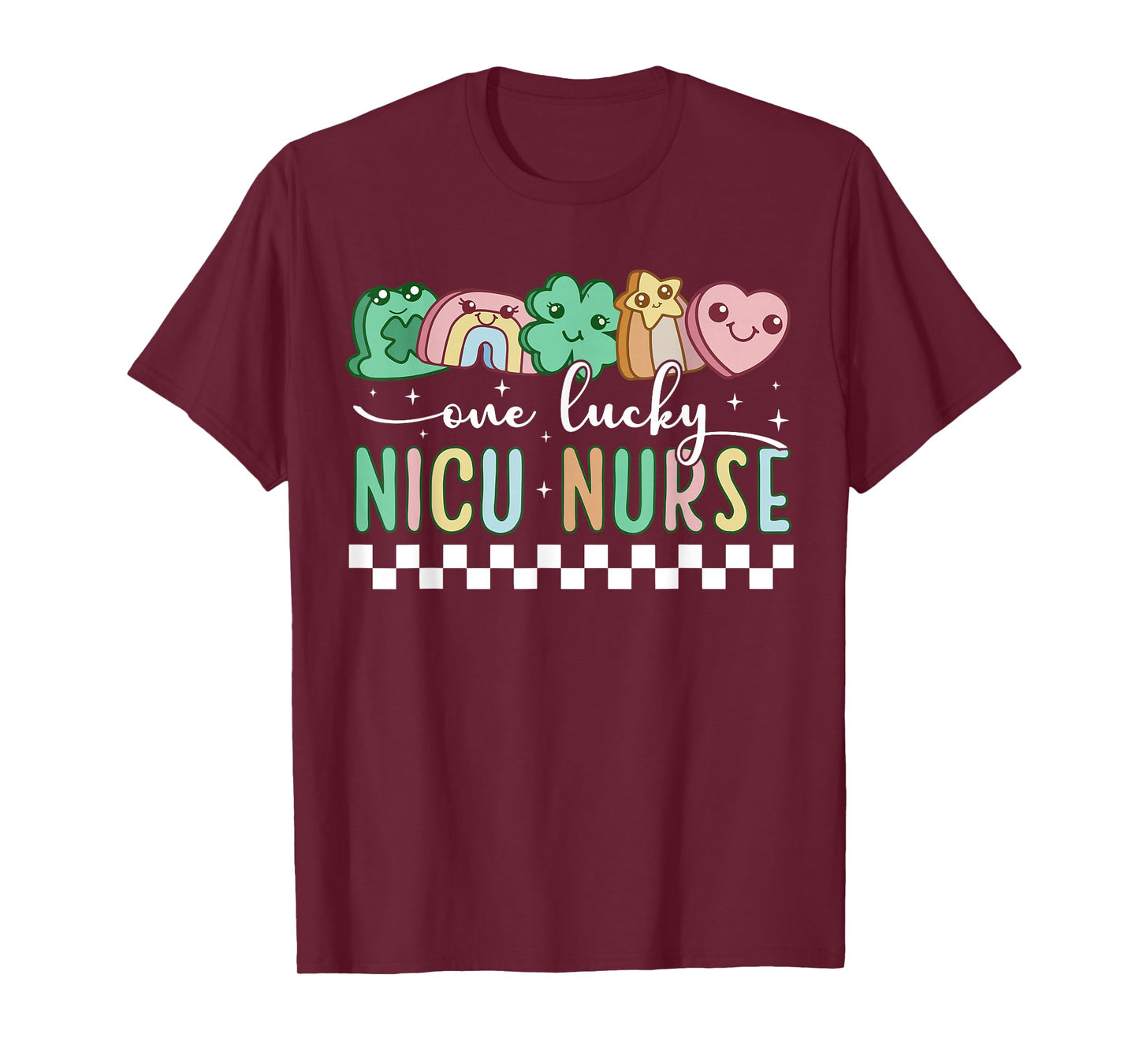 One Lucky NICU Nurse St Patricks Cutest Charms Neonatal Care T-Shirt