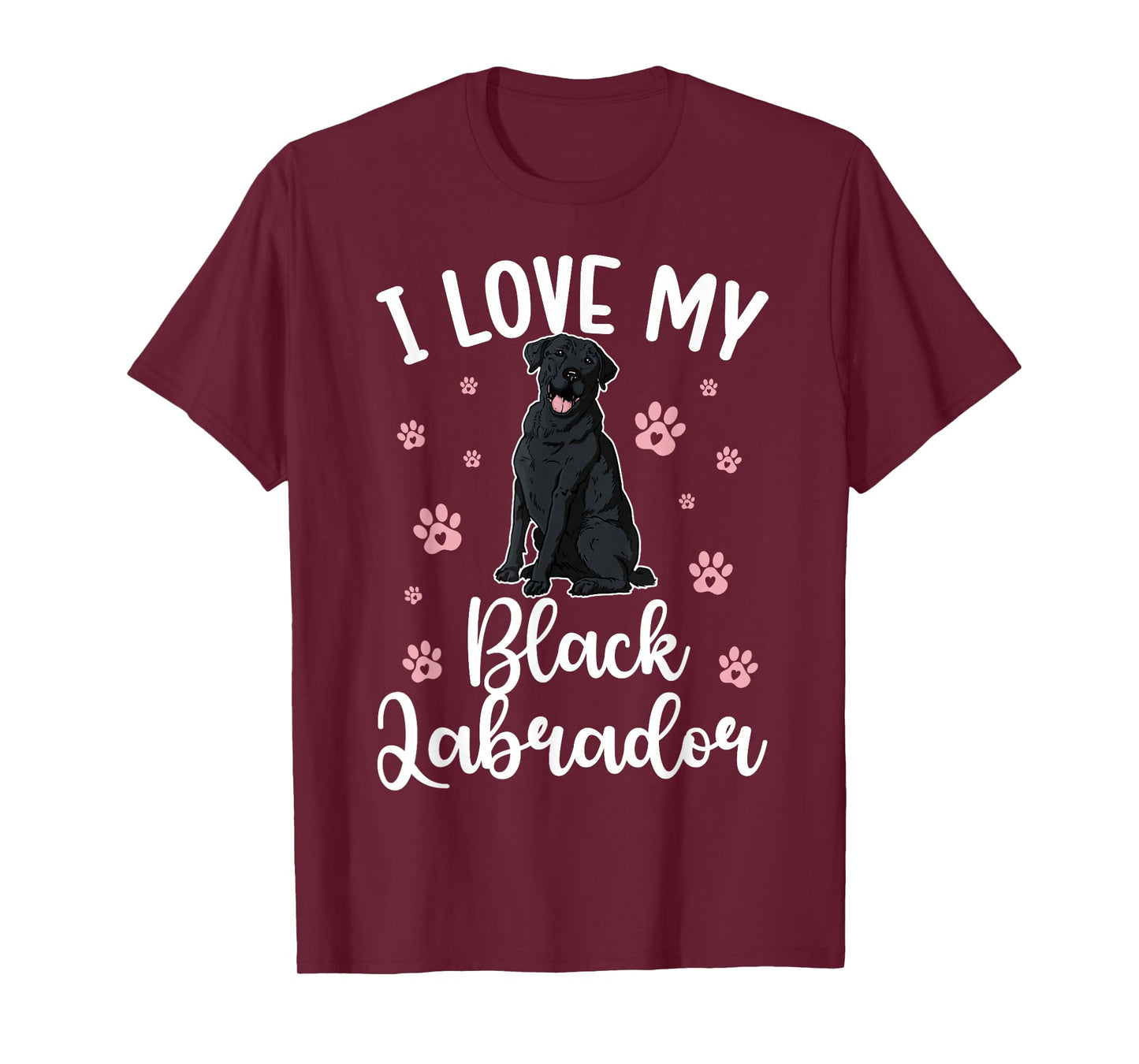 I Love My Black Labrador Owner Black Lab Lover T-Shirt
