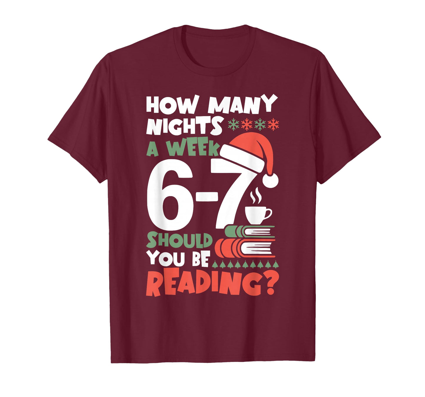 Funny Reading 67 Meme English Teacher Christmas Book Lover T-Shirt
