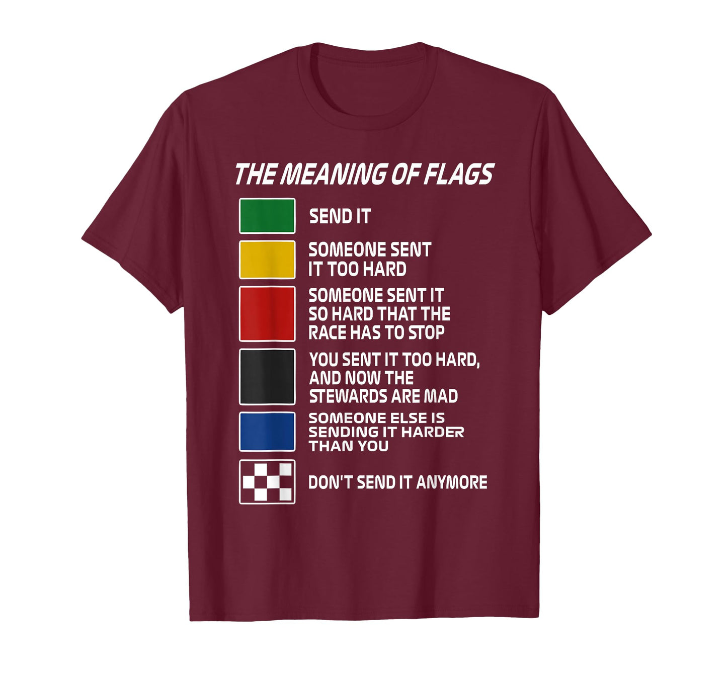 Vintage The Meaning of Racing Flags Motorsport Racing Day T-Shirt