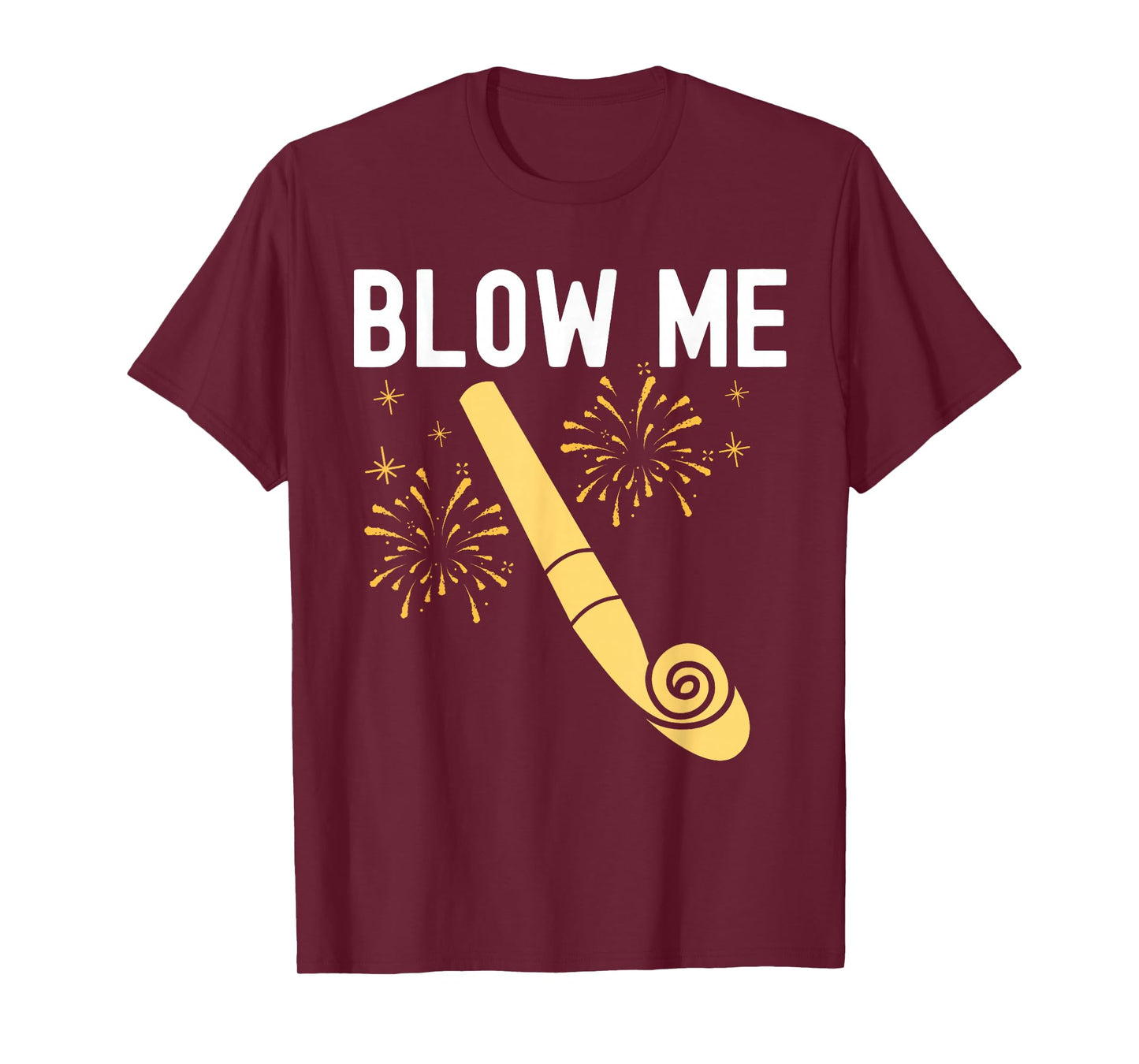 Funny Blow Me Kiss Me Happy New Year Couple Matching T-Shirt