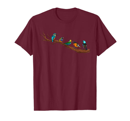 Birds On A Branch Birding Bird Watching Bird Watcher Birder T-Shirt