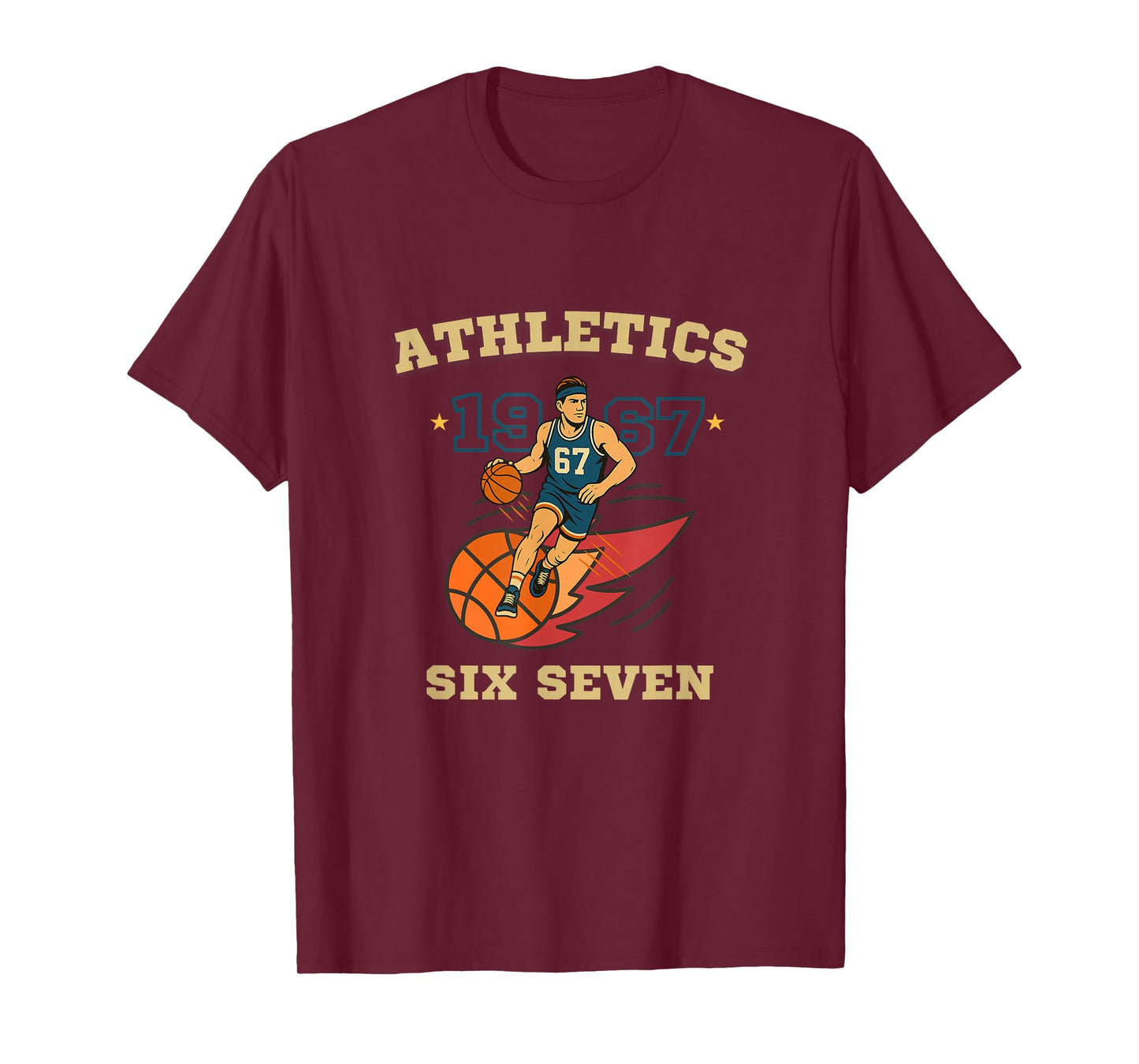 67 Basketball Alpha Gen - Basketball Lover Six Seven Meme T-Shirt