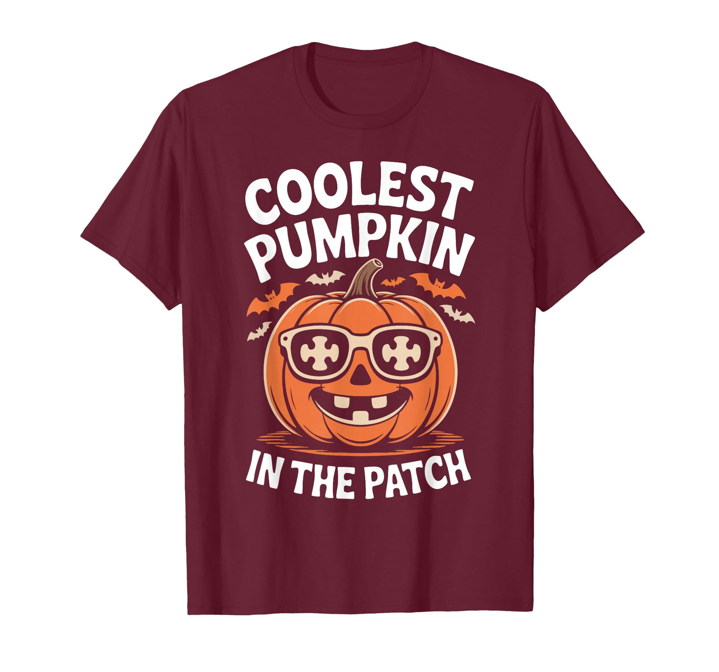 Coolest Pumpkin in Patch Halloween Costume Autism Kid T-Shirt