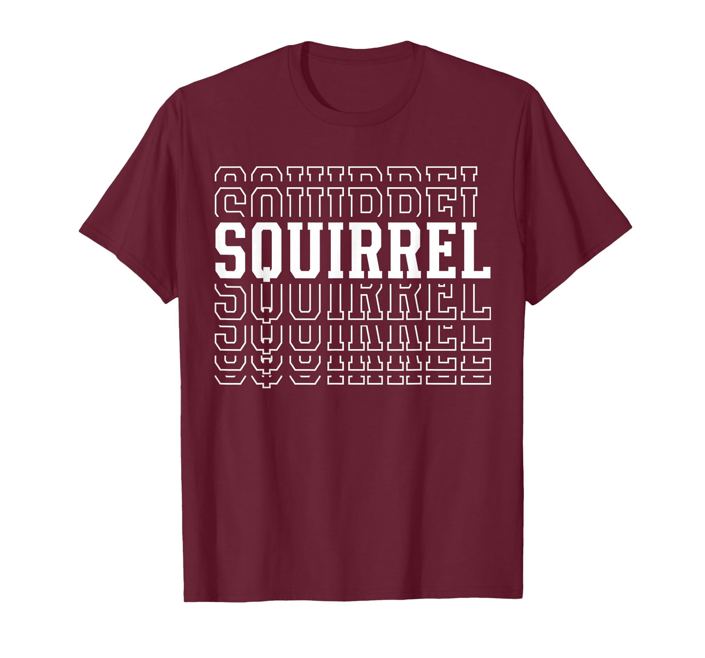 Squirrel Layered Text Costume Animal Lover T-Shirt