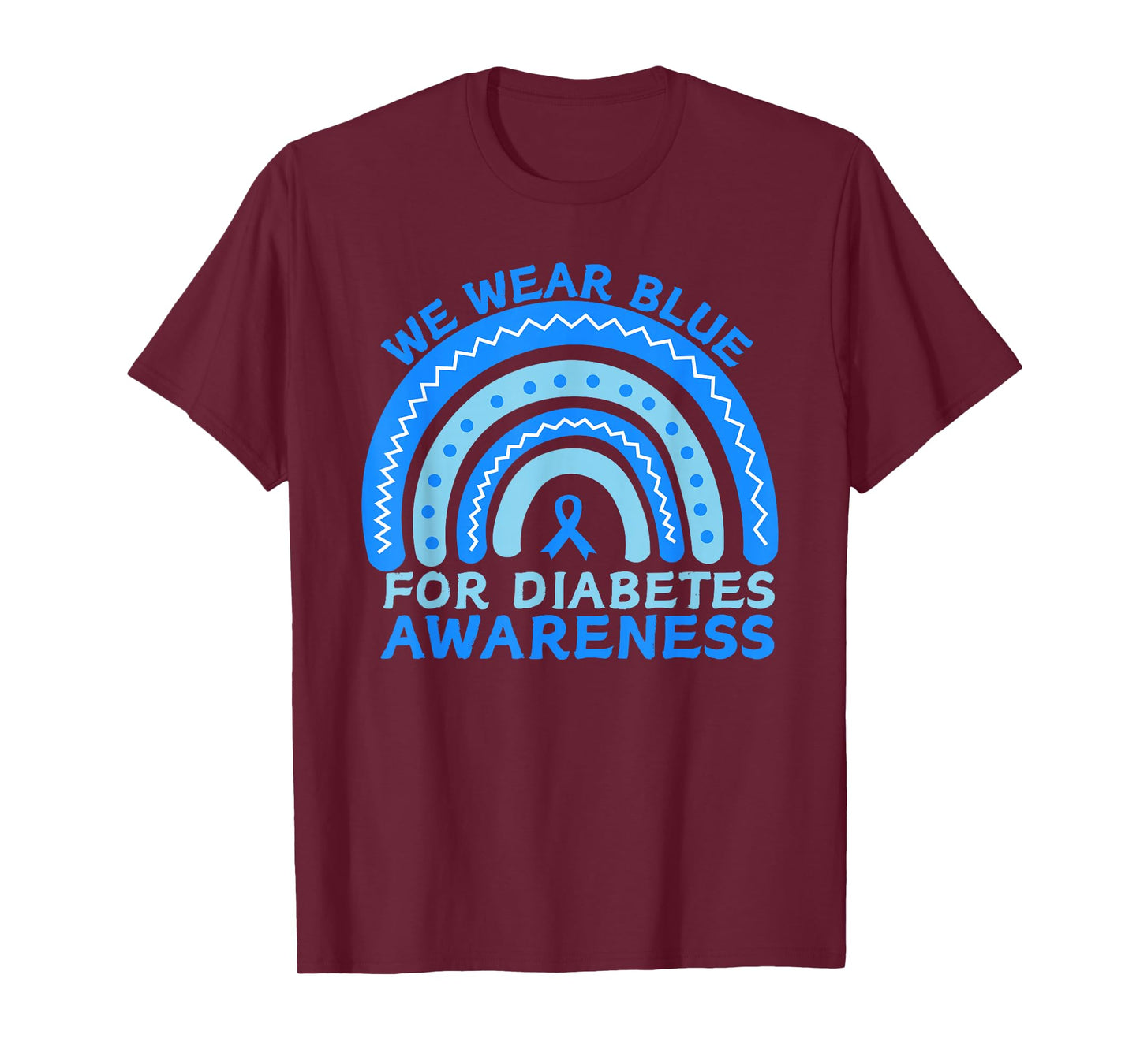 We Wear Blue for Diabetes Awareness Men Women Kids Diabetic T-Shirt