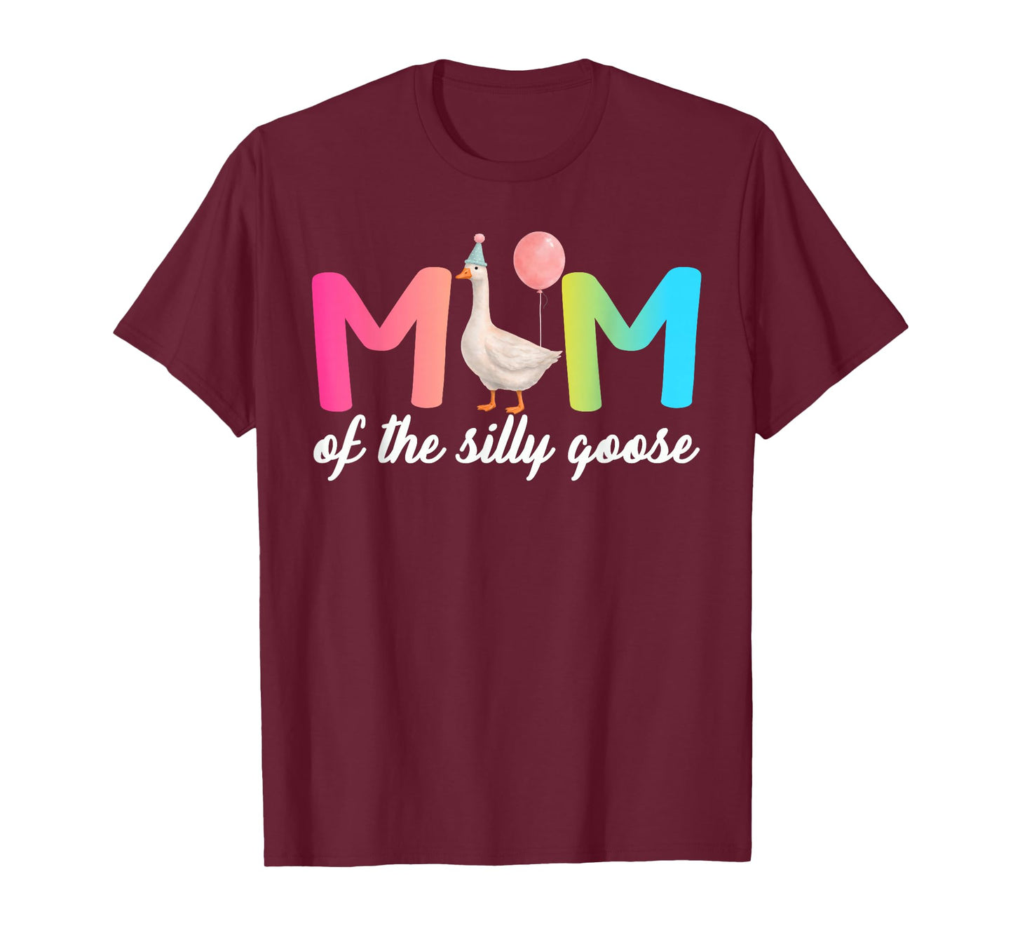 Mom of The Silly Goose First Birthday Party Family Matching T-Shirt