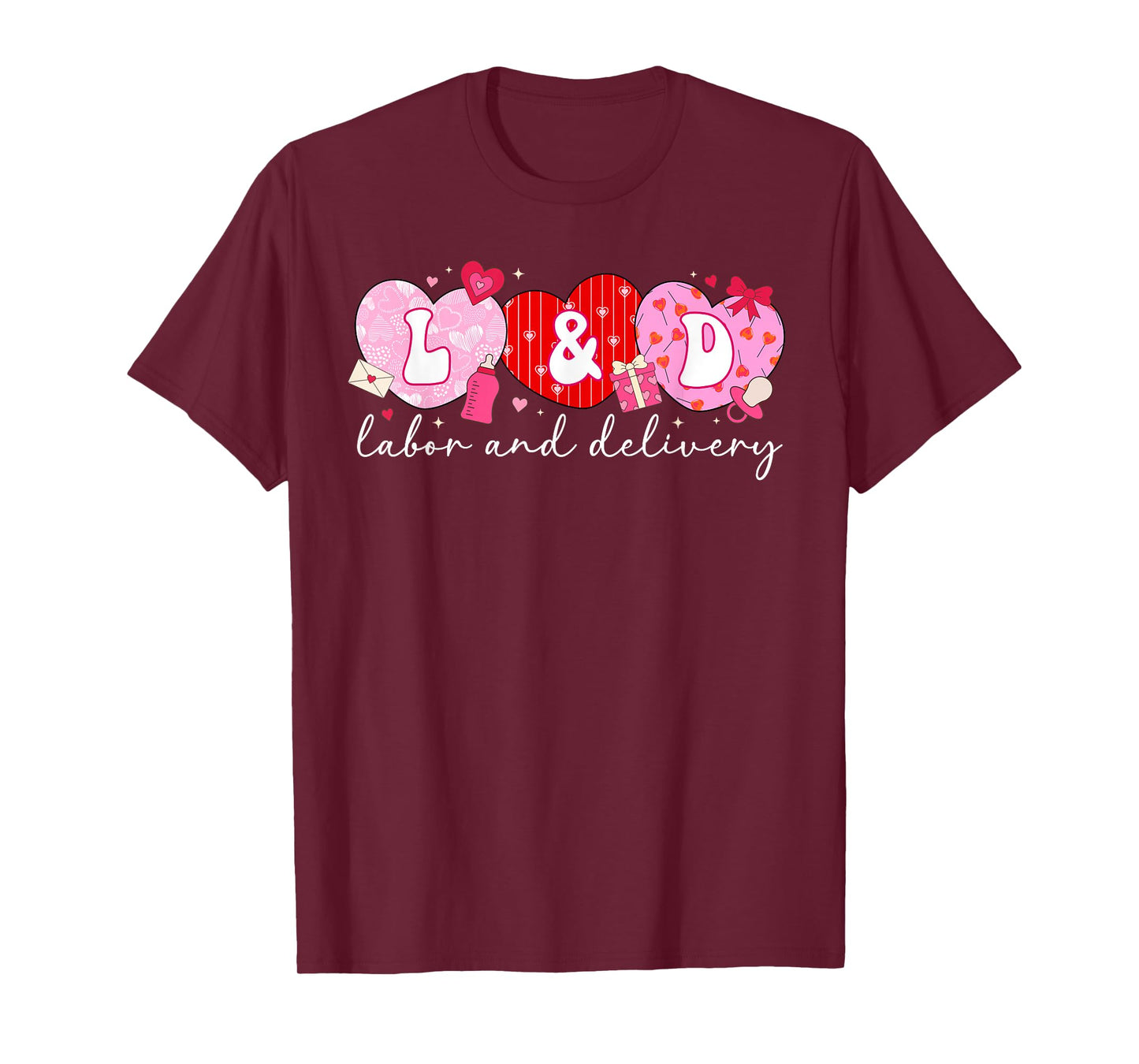 L&D Nurse Valentine Labor and Delivery Nurse Valentines Day T-Shirt