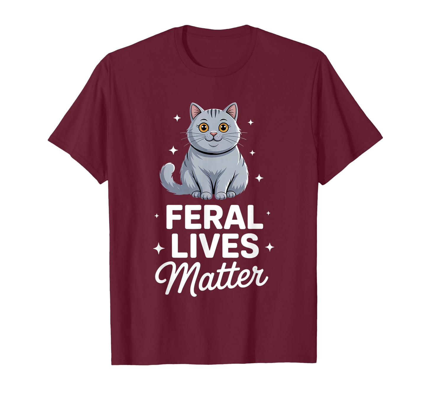 Cat Rescue Feral Lives Matter Cat Rescuer Cat Adoption T-Shirt