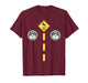 Deer Headlights with Road Markings Couples Costume Halloween T-Shirt