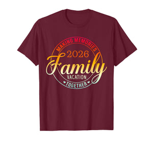 Family Vacation 2026 Family Matching Summer Vacation T-Shirt